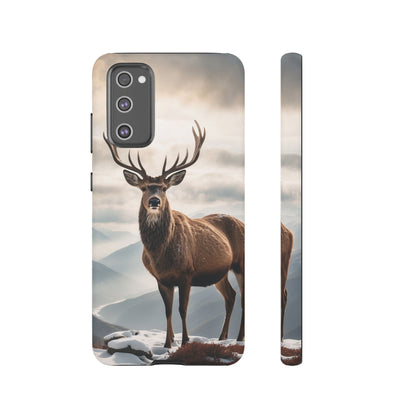 Alpine Majesty: Stag in Snow – Samsung Galaxy Case