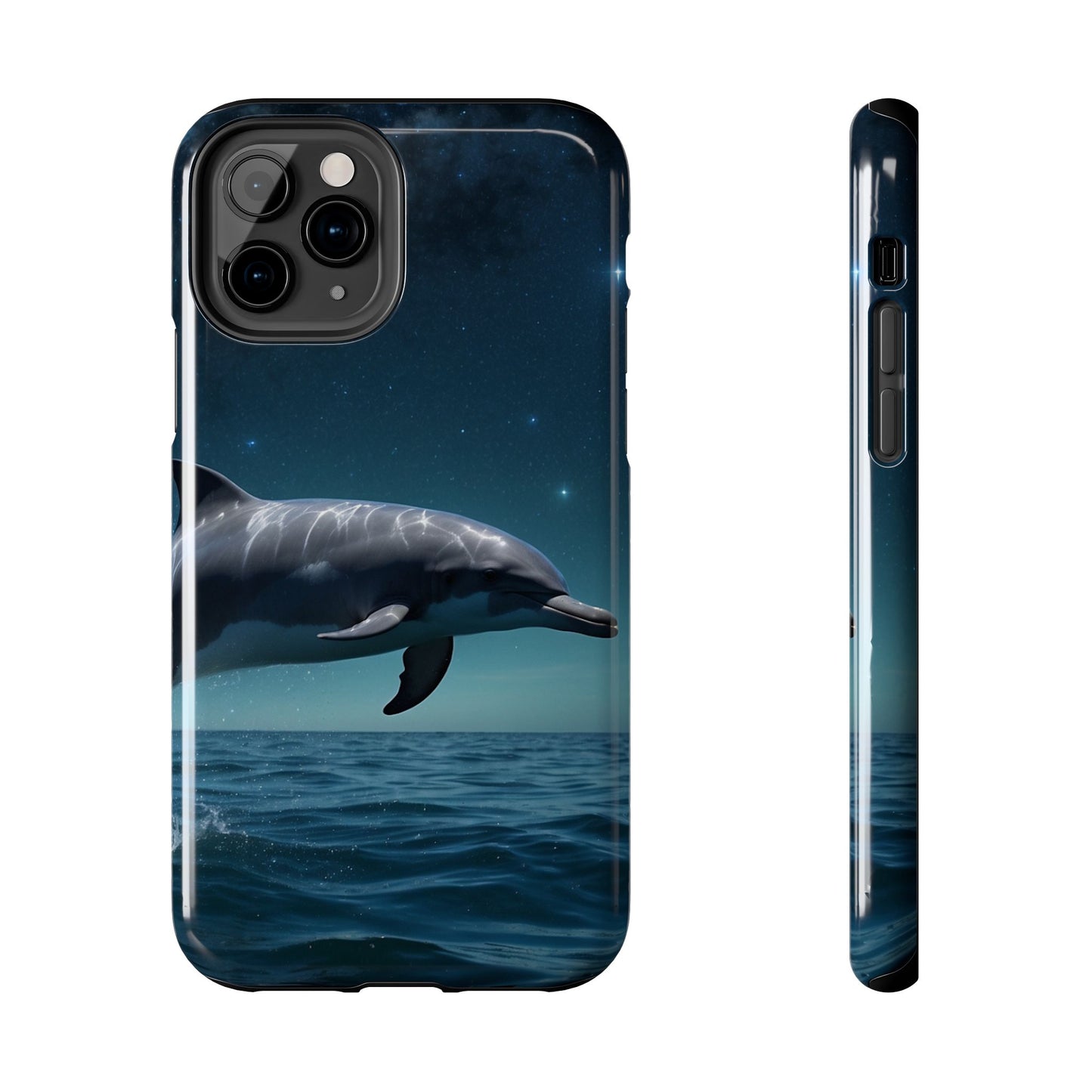 Midnight Ocean Dolphin - iPhone Case