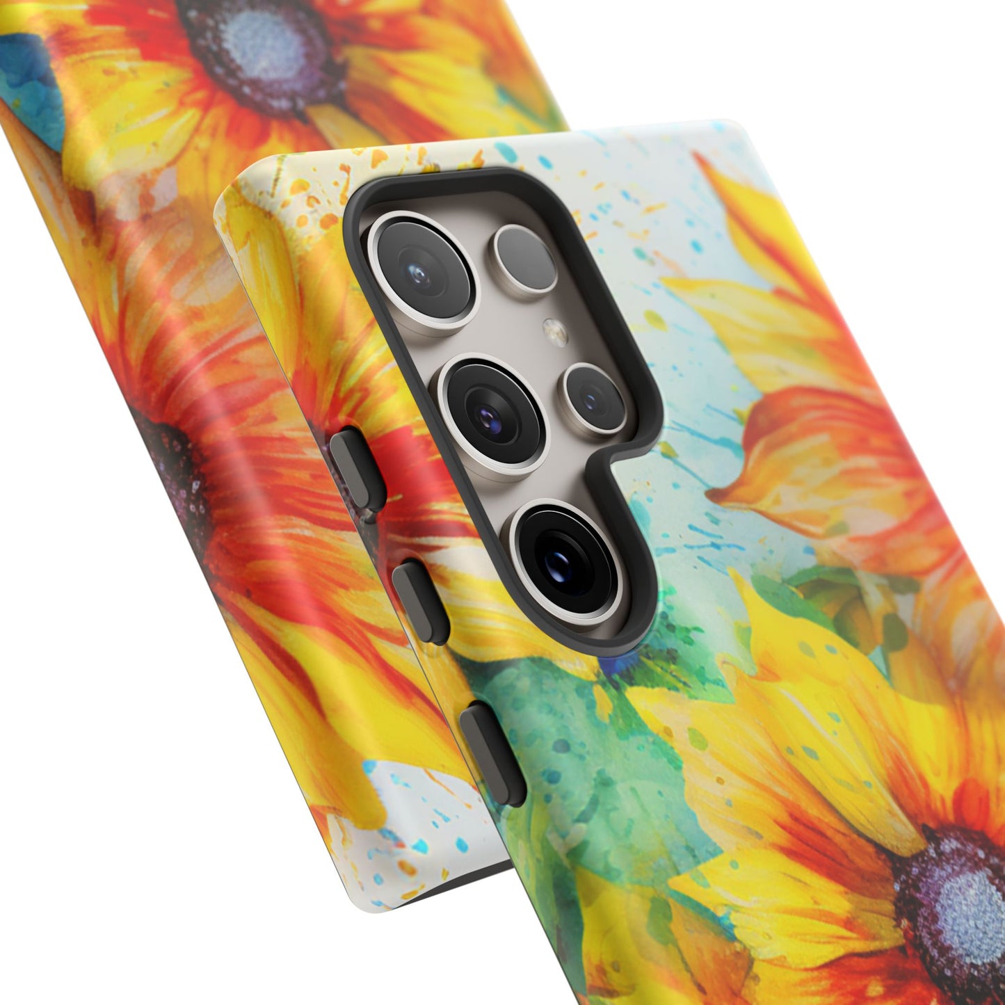 Watercolor Sunflower Splash - Samsung Galaxy Series Case