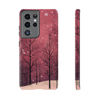 Pink Winter Twilight Forest - Samsung Galaxy Series Case