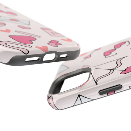 Valentine's Day Scribbles MagSafe iPhone Case