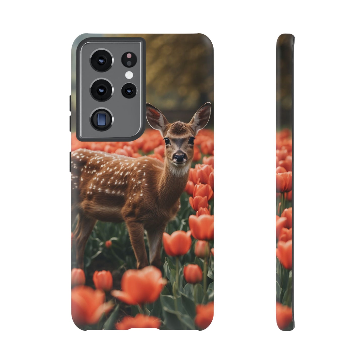 Fawn Among Tulips Samsung Galaxy Case