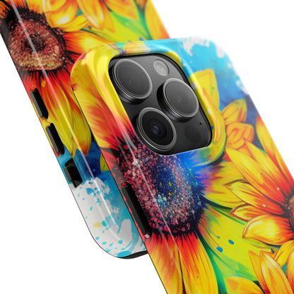 Vibrant Sunflower Splash - iPhone Series Case