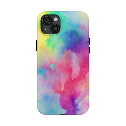 Pastel Watercolor Dream iPhone Case – Slim Profile, Glossy Finish