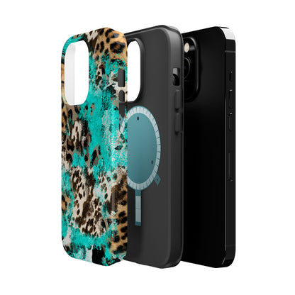 Aqua Splash Leopard - MagSafe iPhone Series Case