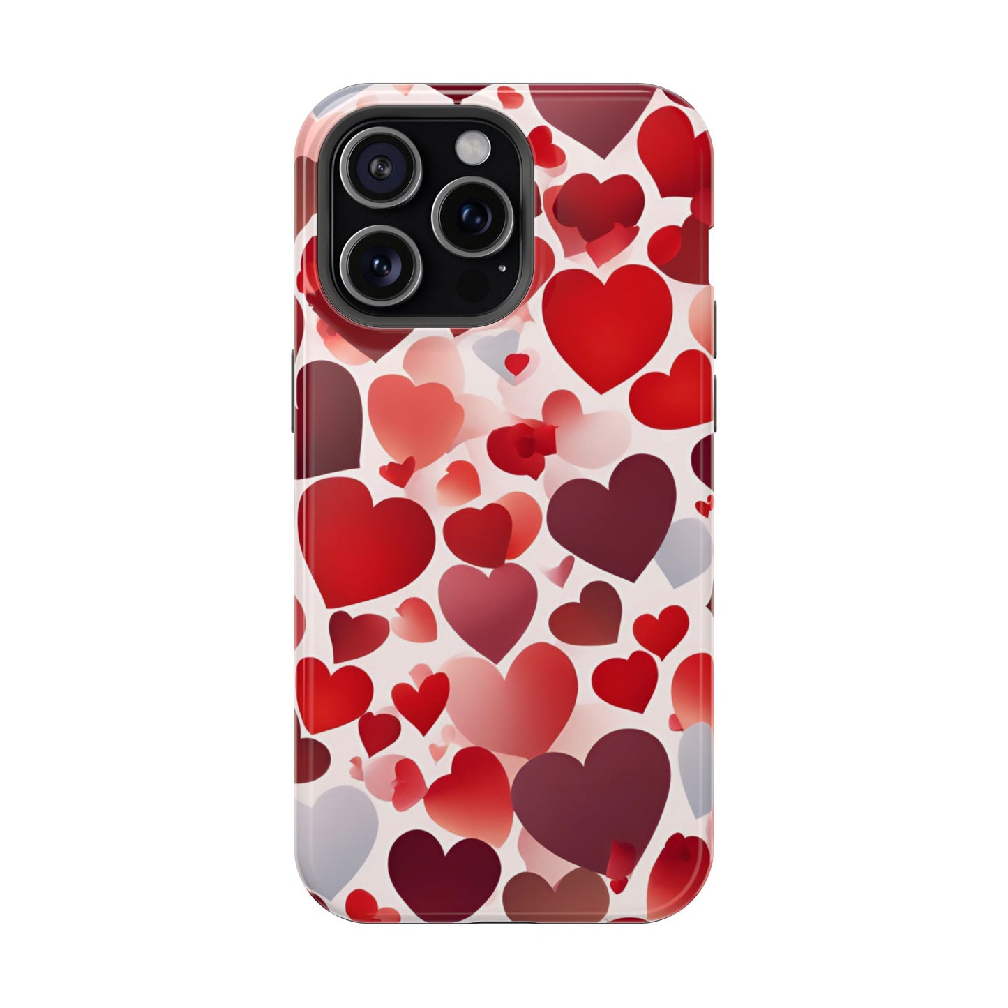 MagSafe Case: Romantic Red Heart Gradient Case