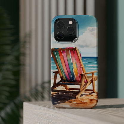 Vibrant Beach Escape MagSafe iPhone Case – Summer Vibes Design