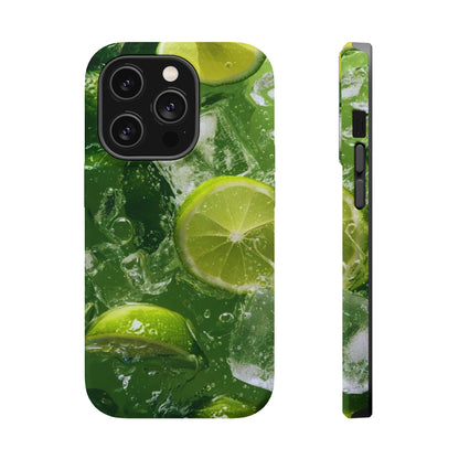 Refreshing Lime Splash MagSafe iPhone Case – Tough Protection, Vivid Dual-Layer Design