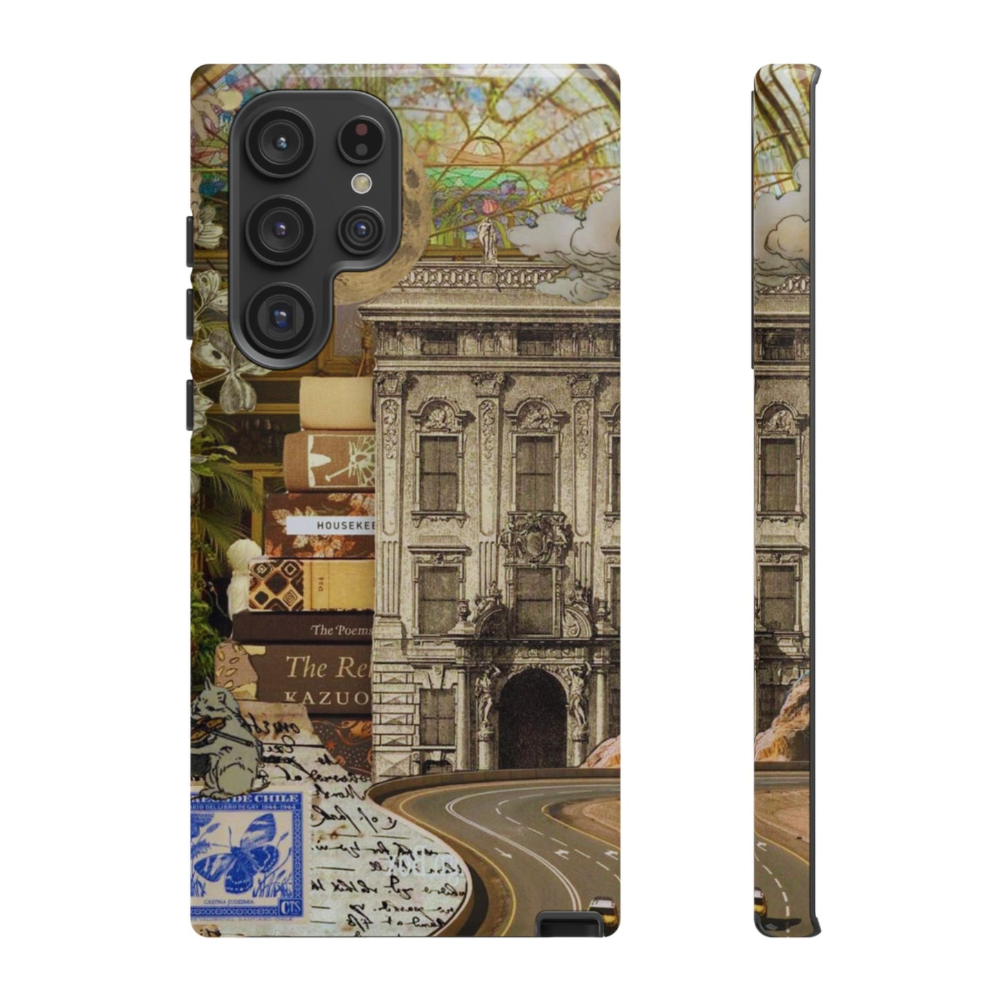 Whimsical Road Trip Collage Samsung Galaxy Case – Dual - Layer Protection with Vintage Art and Adventure Design - BOGO Cases