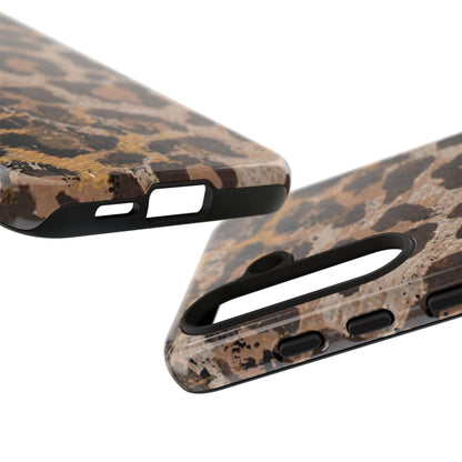 Vintage Distressed Leopard Print - Samsung Galaxy Series Case