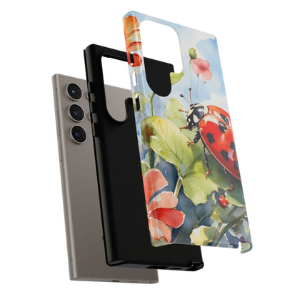 Watercolor Ladybug & Poppy Fields - Samsung Galaxy Case