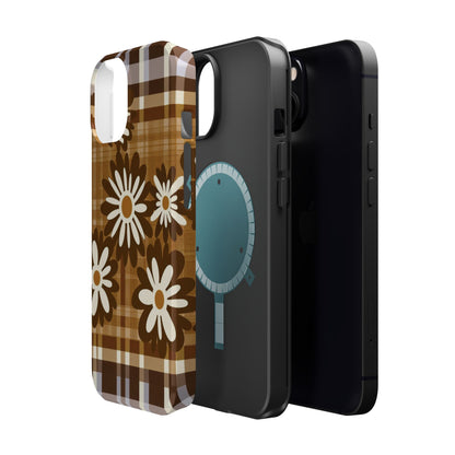 Rustic Bloom Plaid iPhone Case