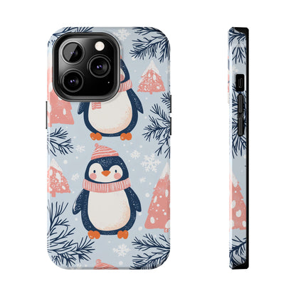 Penguin in Winter Wonderland iPhone Case