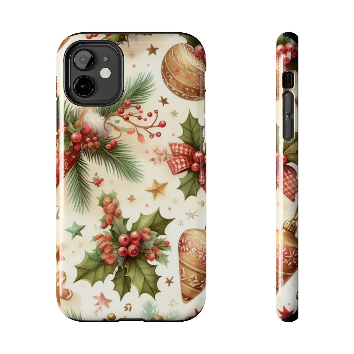 Classic Christmas Stocking & Ornaments Pattern – iPhone Series Case