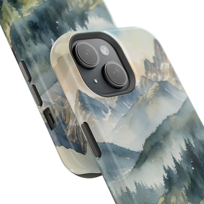 Serene Alpine Forest - MagSafe iPhone Case