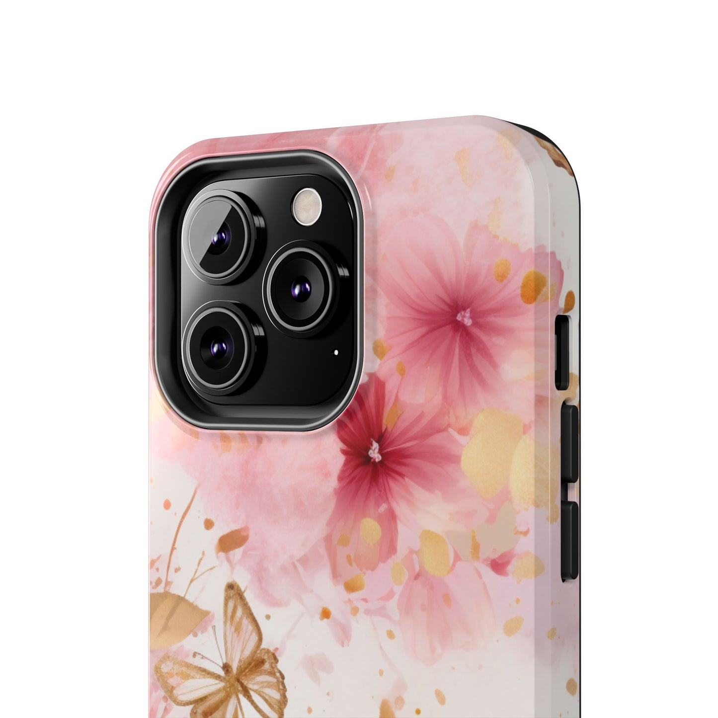 Blush Pink Floral Butterfly - iPhone Case