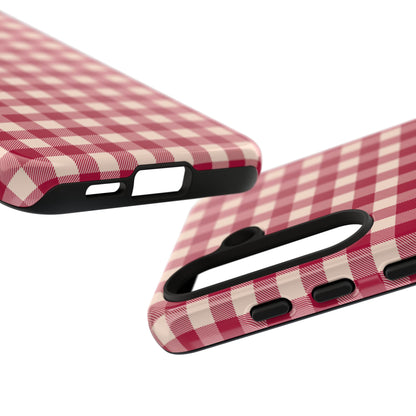 Vintage Red Gingham Check – Samsung Galaxy Case