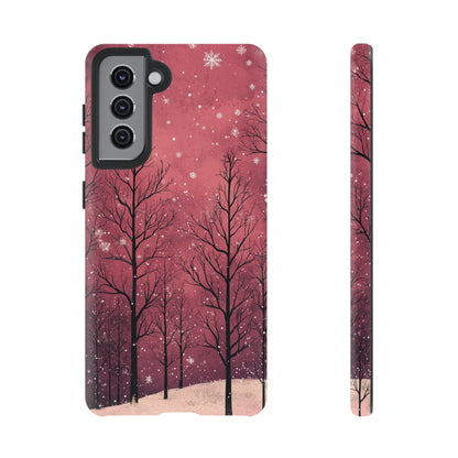 Pink Winter Twilight Forest - Samsung Galaxy Series Case