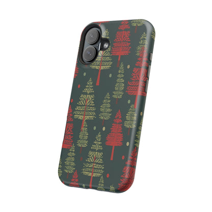 Retro Christmas Trees Pattern -  MagSafe iPhone Series Case