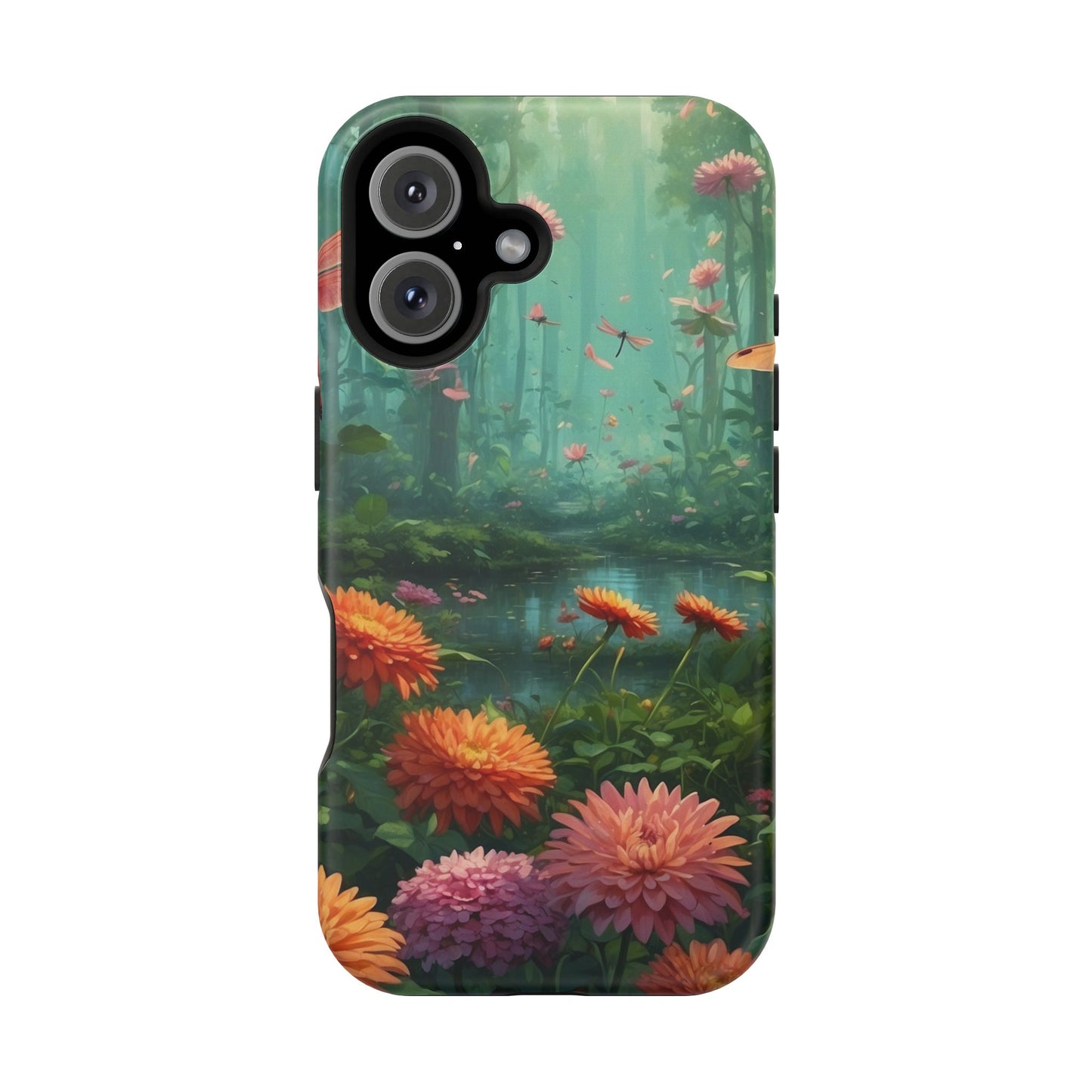 Enchanted Forest Dragonflies & Blossoms – MagSafe iPhone Series Case