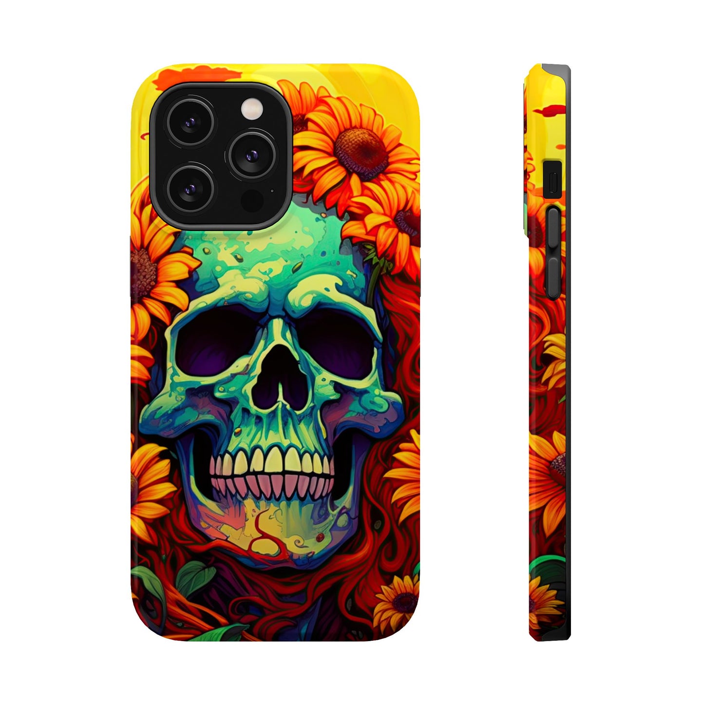 Sun Kissed Skull MagSafe iPhone Case