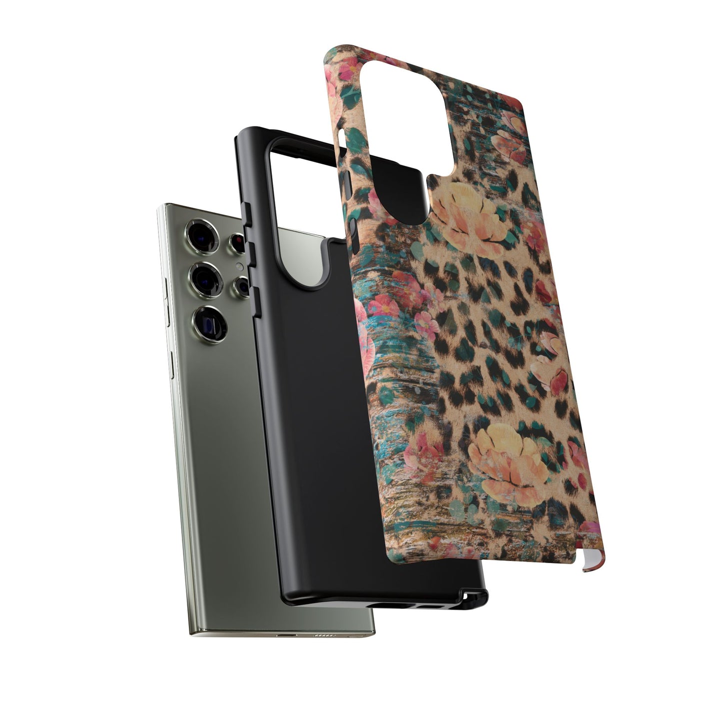 Rustic Floral Leopard - Samsung Galaxy Series Case