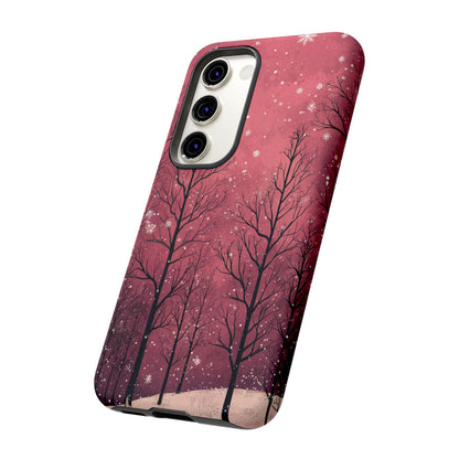 Pink Winter Twilight Forest - Samsung Galaxy Series Case