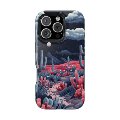 Moonlit Saguaro iPhone Case