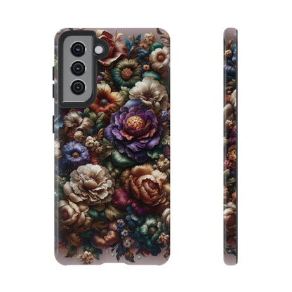 Floral Elegance For Samsung - Protective Dual-Layer Design with Vibrant Full-Wrap Print