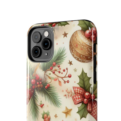 Classic Christmas Stocking & Ornaments Pattern – iPhone Series Case