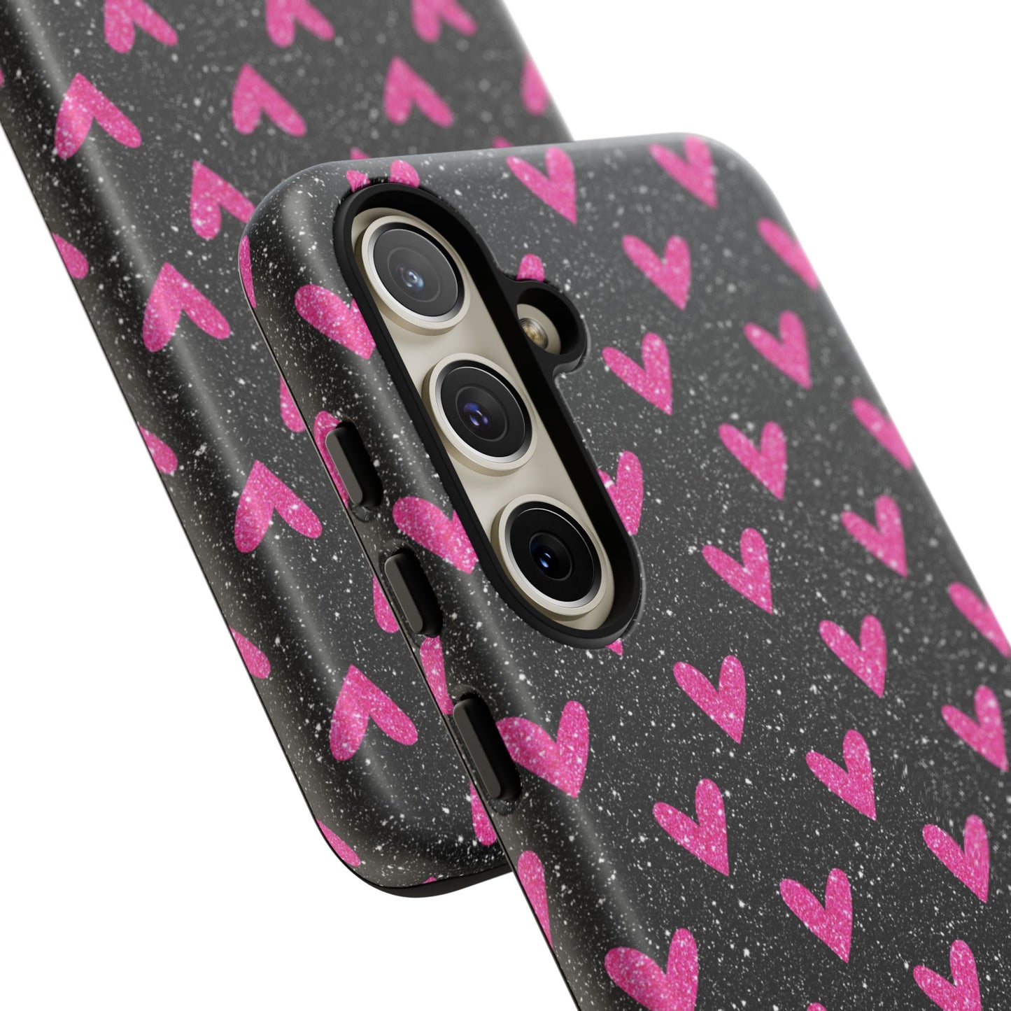 Sparkling Pink Hearts Samsung Galaxy Case