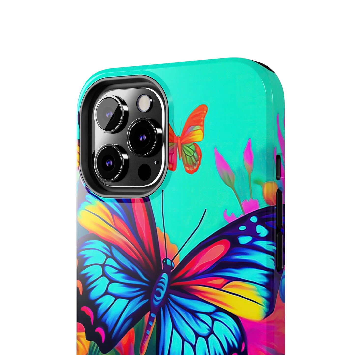 Vivid Butterfly & Floral Burst - iPhone Series Case