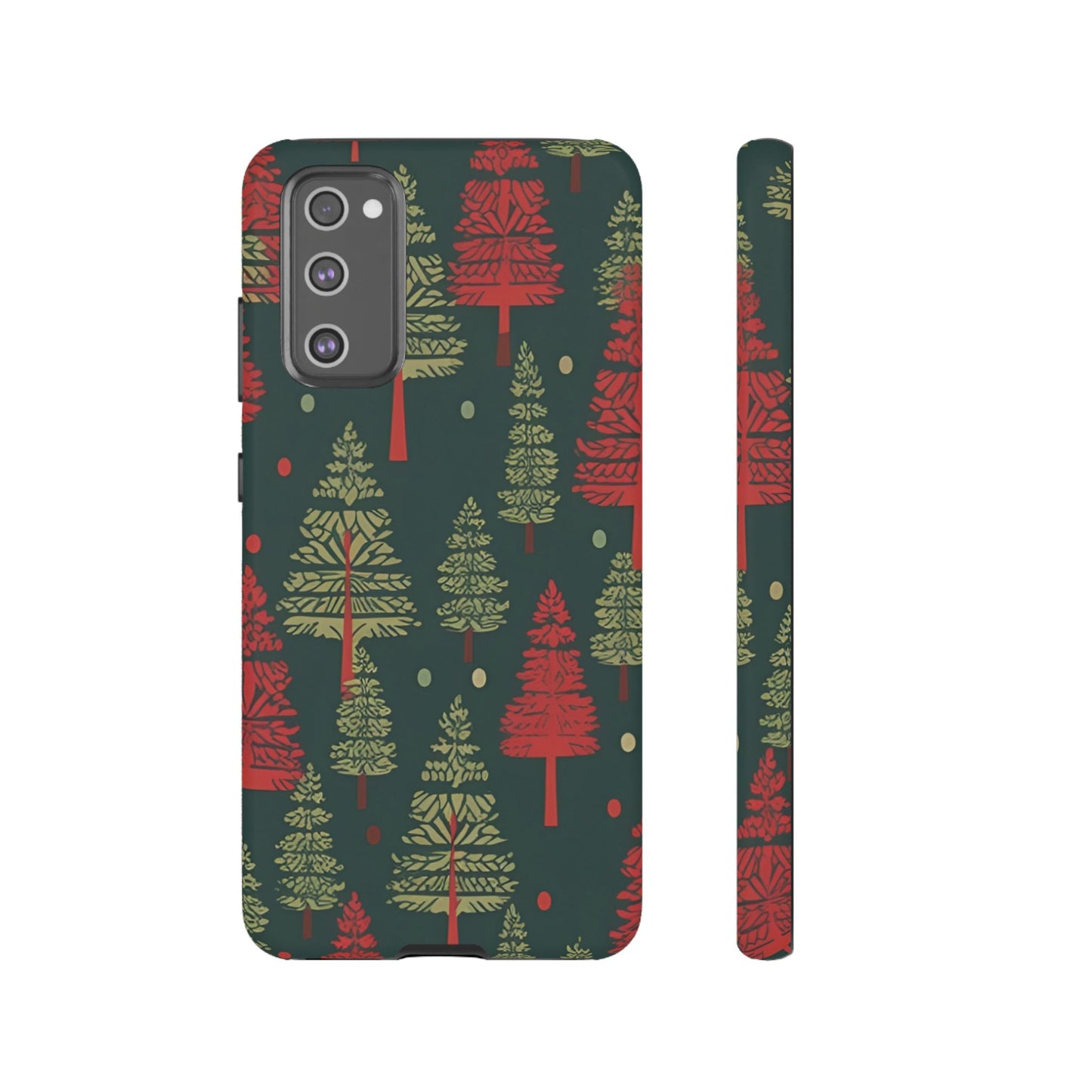 Retro Christmas Trees Pattern - Samsung Galaxy Series Case