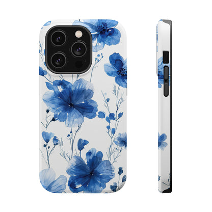 Ethereal Blue Blossoms iPhone Case