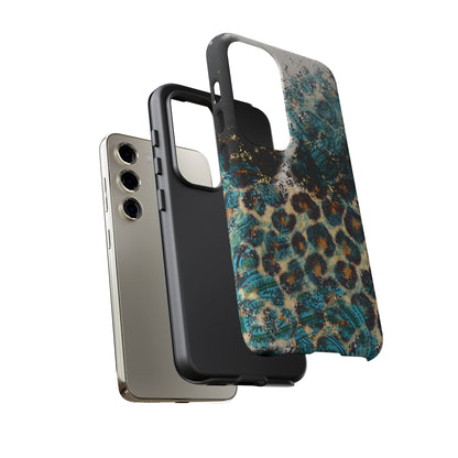 Turquoise Paisley Cowhide Leopard - Samsung Galaxy Series Case