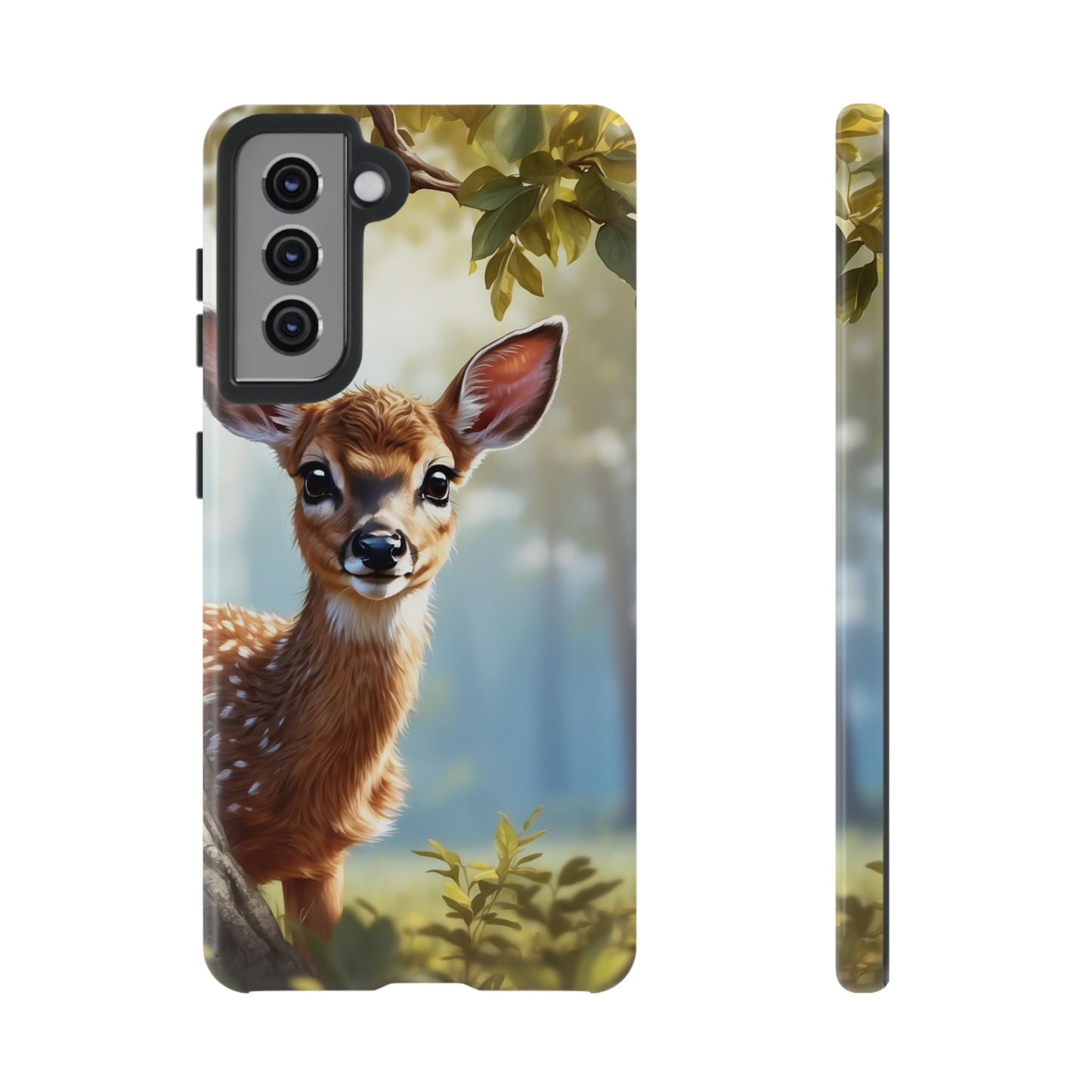 Whimsical Fawn in a Sunlit Forest Samsung Galaxy Case