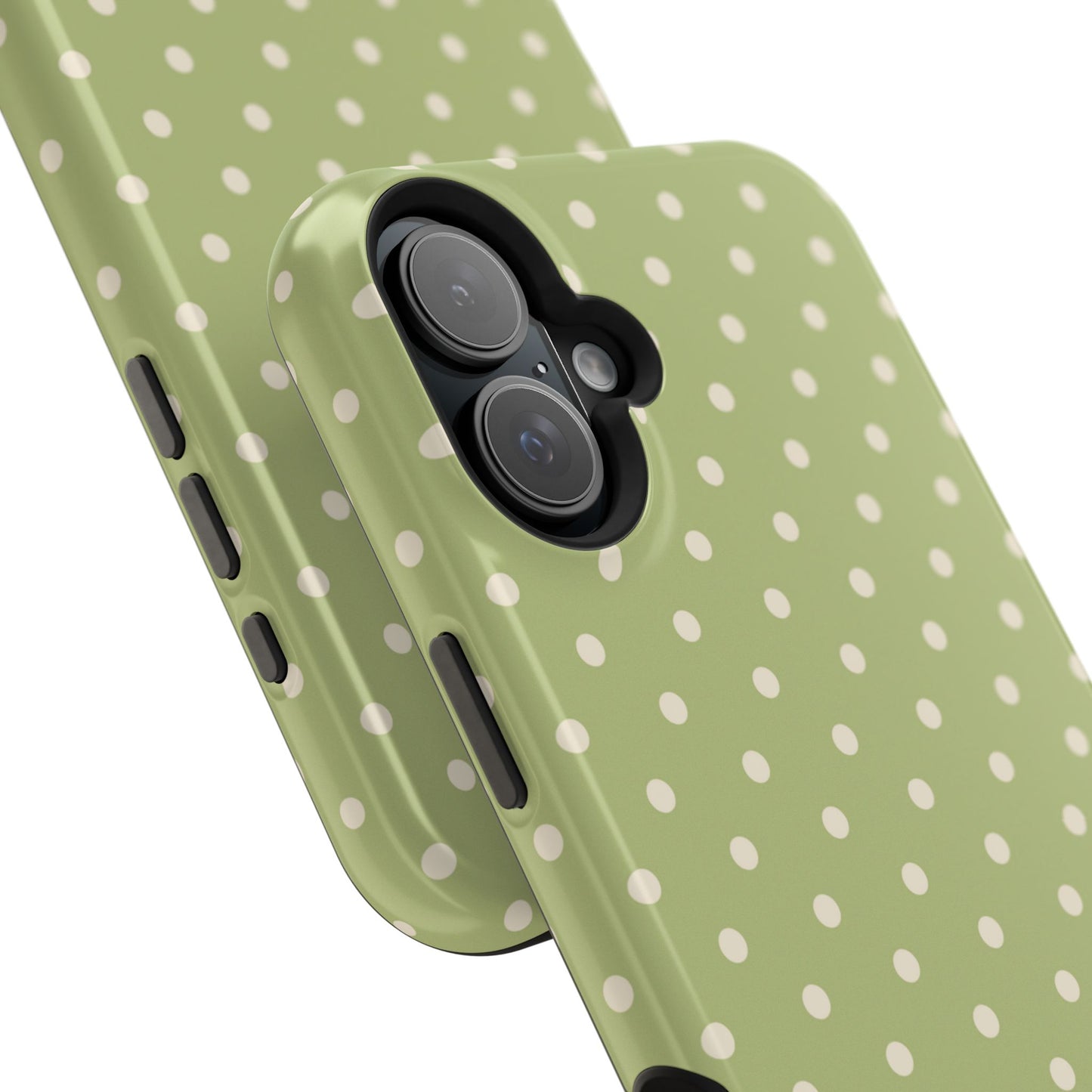 Sage Green Polka Dots – MagSafe iPhone Case