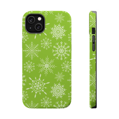 Green Snowflake Pattern – MagSafe iPhone Series Case