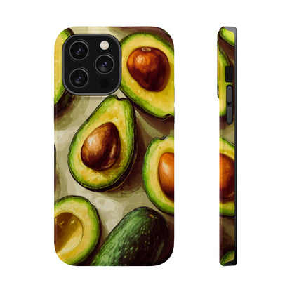 Realistic Avocado MagSafe iPhone Case – Detailed Green Fruit Design, Shockproof Protection