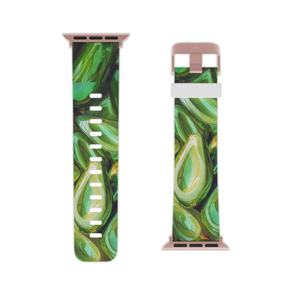 Glossy Avocado Apple Watch Band