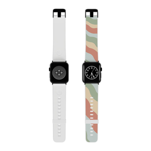 Earthy Retro Waves Apple Band