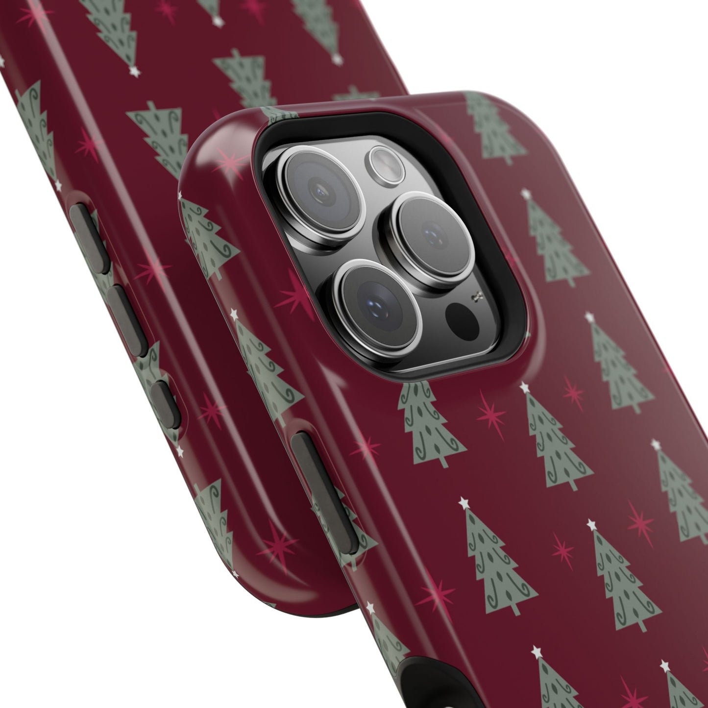 Retro Christmas Tree Pattern – MagSafe iPhone Series Case