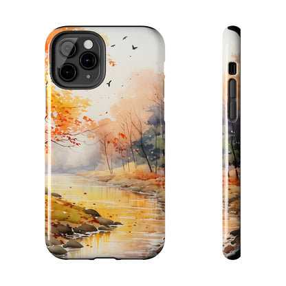 Autumn River Serenity – iPhone Case