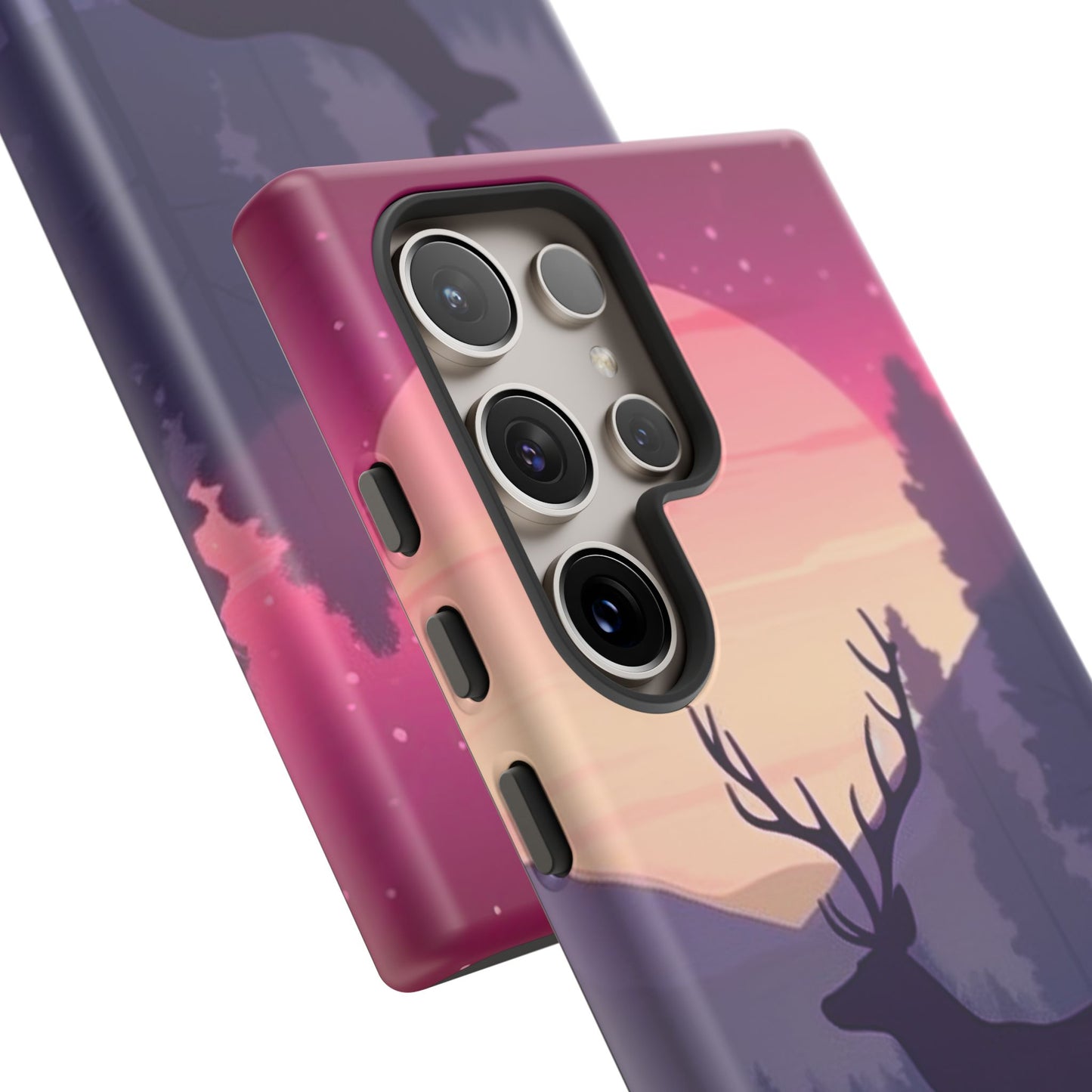 Twilight Elegance: Stag Reflection – Samsung Galaxy Case