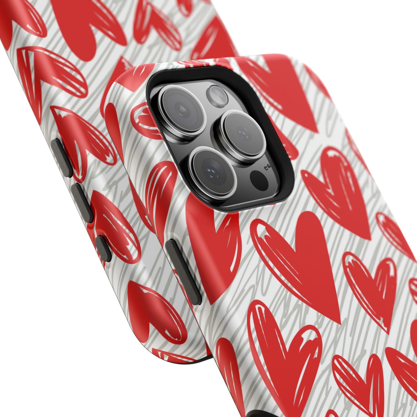 MagSafe Case: Whimsical Heart Doodle