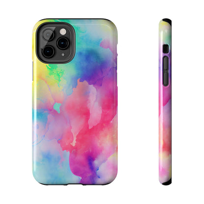 Pastel Watercolor Dream iPhone Case – Slim Profile, Glossy Finish