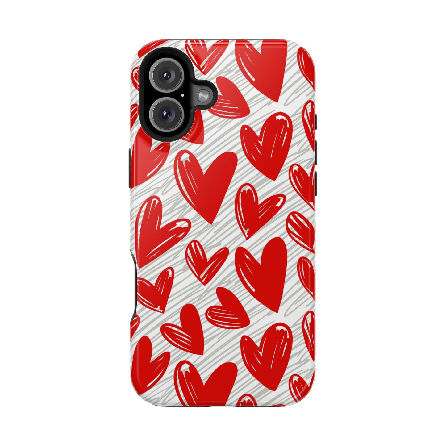 MagSafe Case: Whimsical Heart Doodle