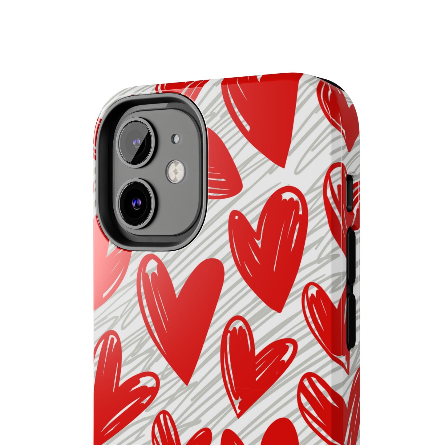 iPhone Case: Whimsical Heart Doodle