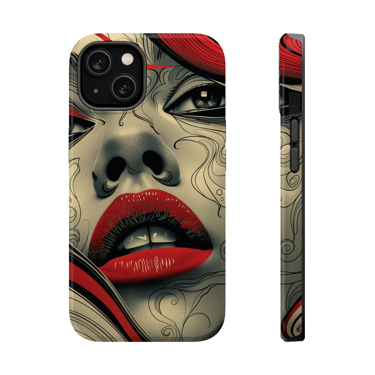 Bold Beauty Red Lips iPhone Case