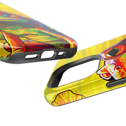 Vibrant Rainbow Frog Design – MagSafe iPhone Case